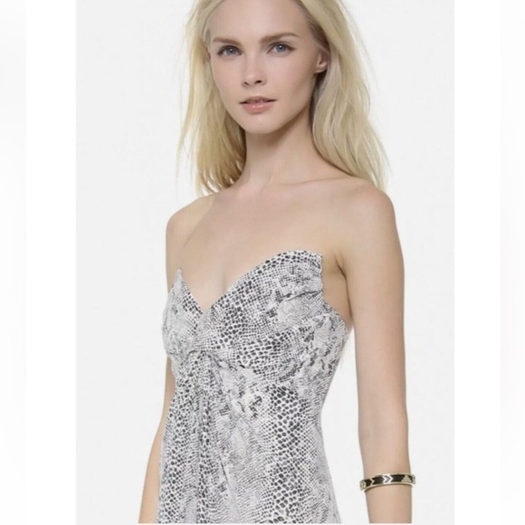 Zimmermann Monochrome Snake Print Mini Dress - Picture 3 of 16